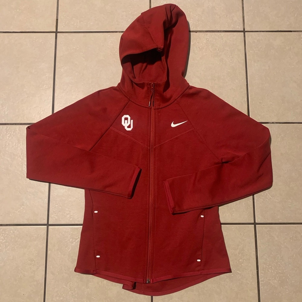 Nike Oklahoma Sooners Women's S Crimson Red Pullover Hoodie NWT Logo